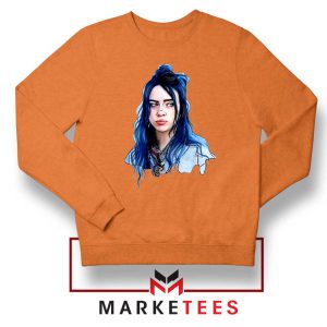 Eilish American Singer Orange Sweatshirt