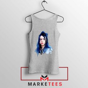 Eilish American Singer Sport Grey Tank Top