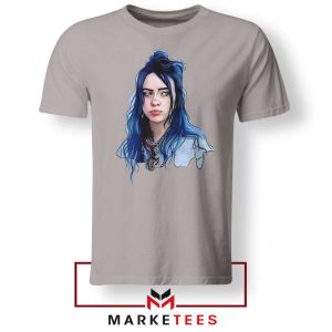 Eilish American Singer Sport Grey Tee Shirt