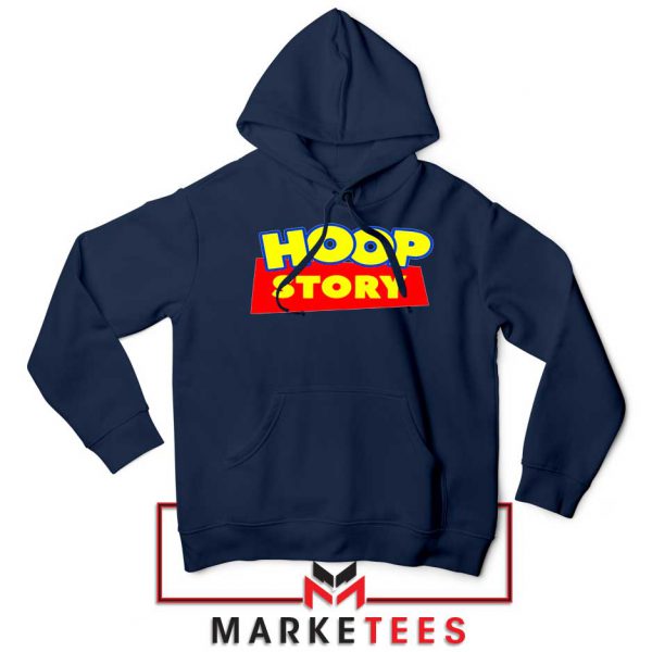 Hoop Story Basketball Navy Blue Hoodie