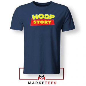 Hoop Story Basketball Navy Blue Tee Shirt