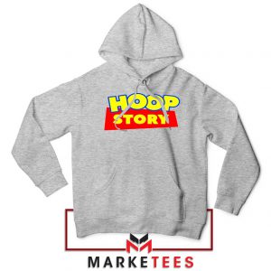 Hoop Story Basketball Sport Grey Hoodie
