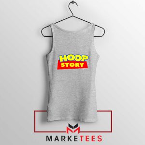 Hoop Story Basketball Sport Grey Tank Top