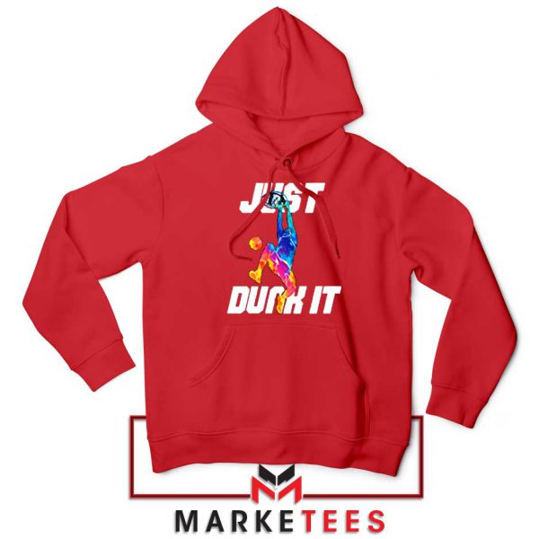 Just Dunk It Basketball Slam Red Hoodie