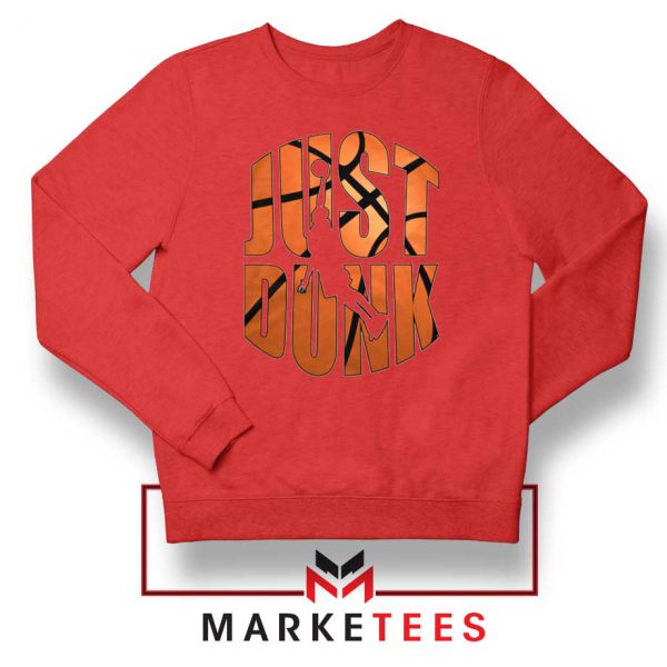 Just Dunk It NBA Red Sweatshirt