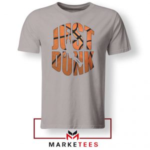 Just Dunk It NBA Sport Grey Tee Shirt