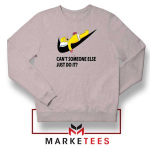 Lazy Homer Bart Simpson Sport Grey Sweatshirt