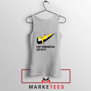 Lazy Homer Bart Simpson Sport Grey Tank Top