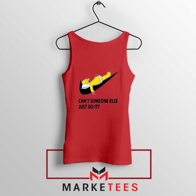 Lazy Homer Bart Simpson Tank Top Parody Nike Tops S-3XL