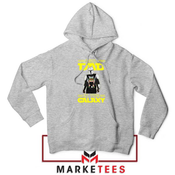 Mandalorian Best Dad In The Galaxy Sport Grey Hoodie