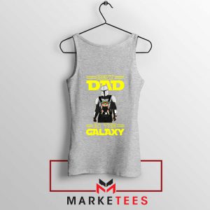 Mandalorian Best Dad In The Galaxy Sport Grey Tank Top