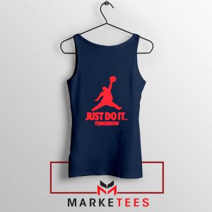 Nike Jordan Parody Navy Blue Tank Top