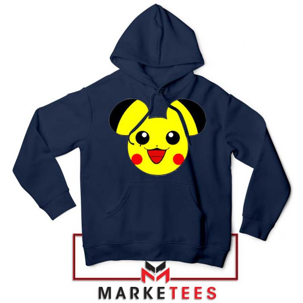 Pikachu Mickey Mouse Navy Blue Hoodie