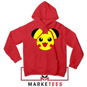 Pikachu Mickey Mouse Red Hoodie