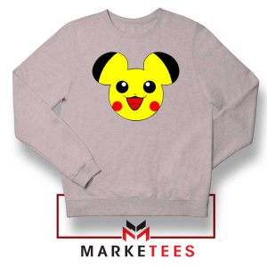 Pikachu Mickey Mouse Sport Grey Sweater