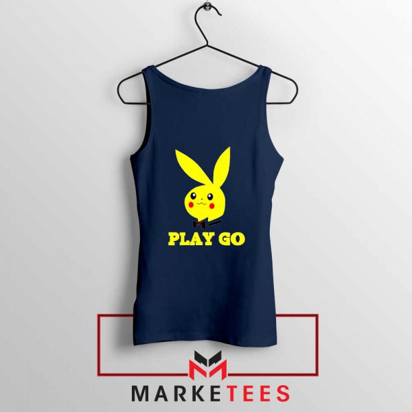 Pikachu Playboy Navy Blue Tank Top