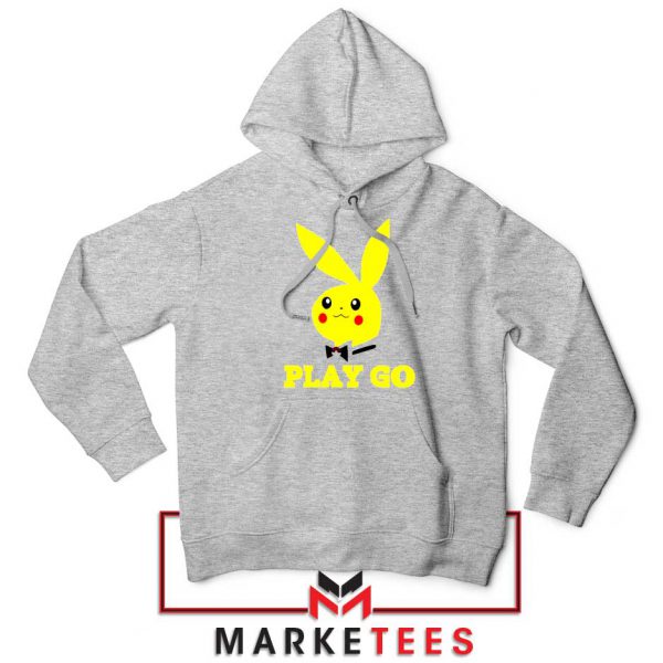 Pikachu Playboy Sport Grey Hoodie