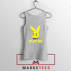 Pikachu Playboy Sport Grey Tank Top