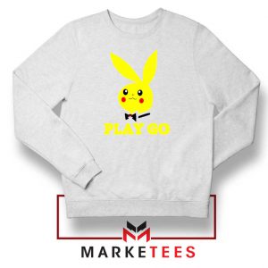 Pikachu Playboy White Sweatshirt