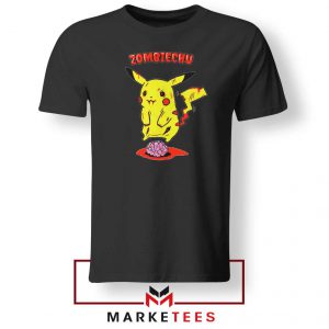 Pikachu Zombiechu Black Tee Shirt