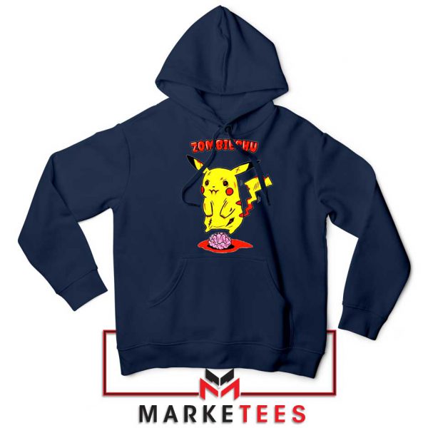 Pikachu Zombiechu Navy Blue Hoodie