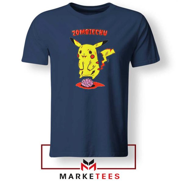 Pikachu Zombiechu Navy Blue Tee Shirt