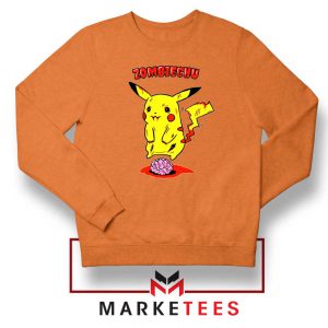 Pikachu Zombiechu Orange Sweatshirt