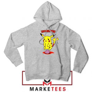 Pikachu Zombiechu Sport Grey Hoodie