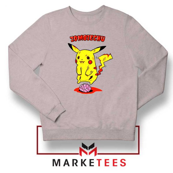 Pikachu Zombiechu Sport Grey Sweatshirt