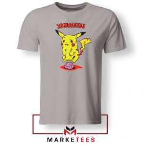 Pikachu Zombiechu Sport Grey Tee Shirt