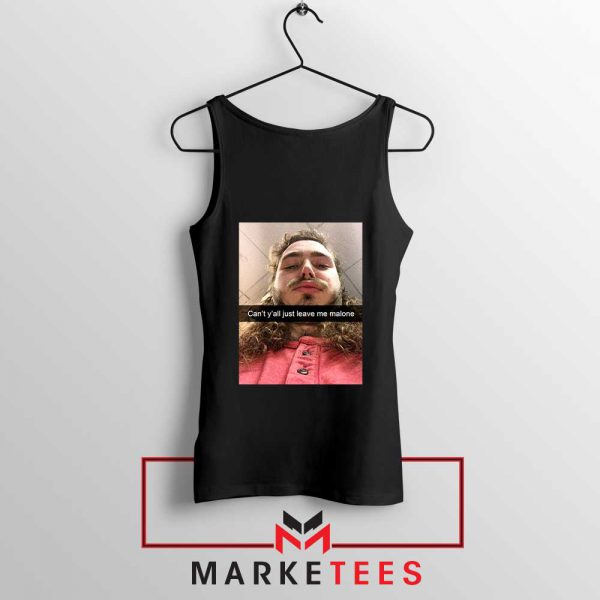 Post Malone American Singer Black Tank Top