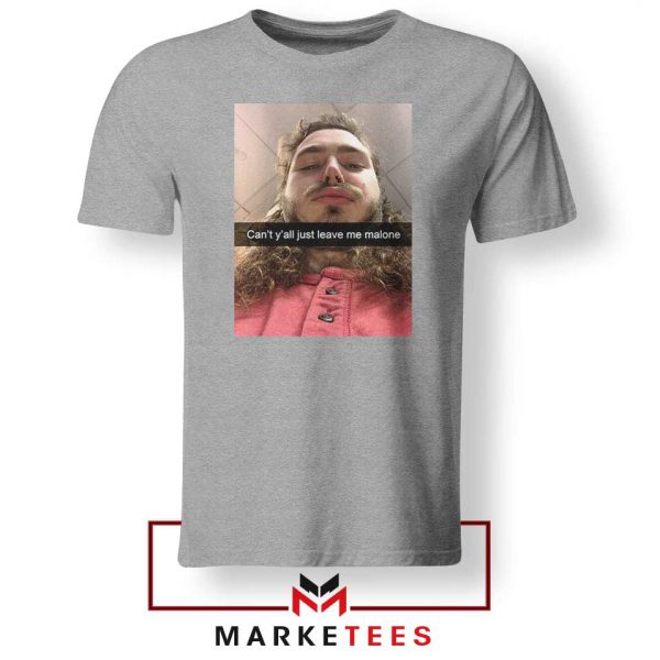 Post Malone American Singer Grey Tshirt