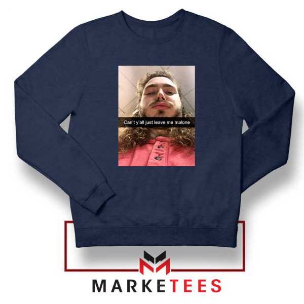 Post Malone American Singer Navy Sweatshirt