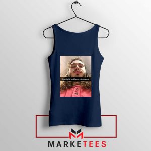 Post Malone American Singer Navy Tank Top