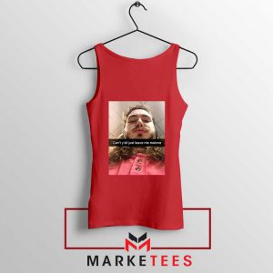 Post Malone American Singer Red Tank Top