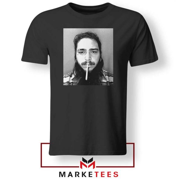 Post Malone Cigarette Black Tee Shirt