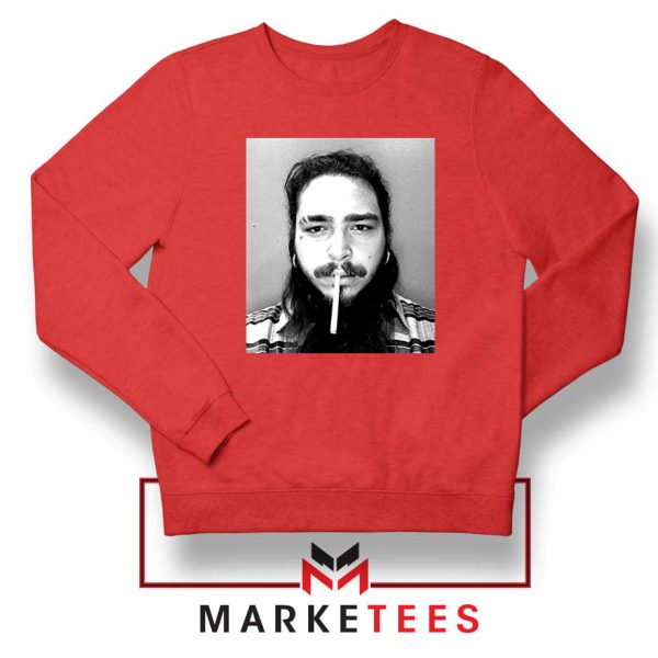 Post Malone Cigarette Red Sweatshirt