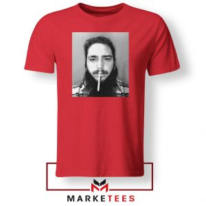 Post Malone Cigarette Red Tee Shirt
