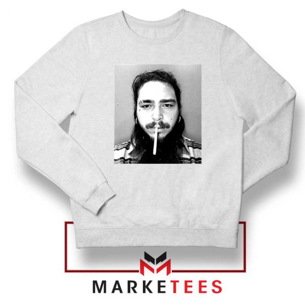 Post Malone Cigarette White Sweatshirt