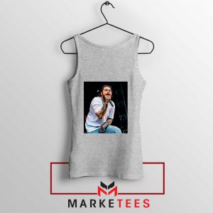 Post Malone Concert Grey Tank Top