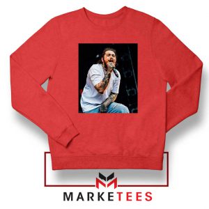 Post Malone Concert Red Sweater