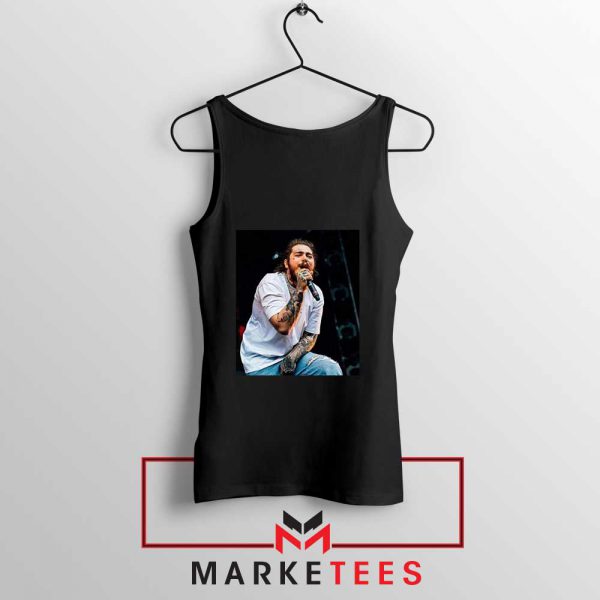 Post Malone Concert Black Tank Top