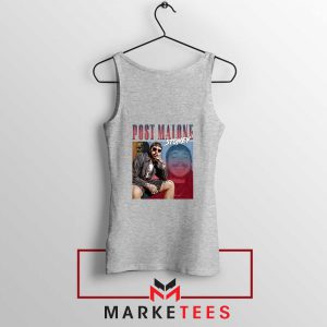 Post Malone Hollywood Bleeding Grey Tank Top