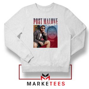 Post Malone Hollywood Bleeding White Sweatshirt