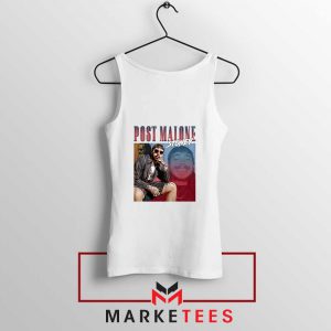 Post Malone Hollywood Bleeding White Tank Top