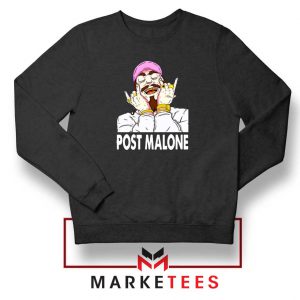 Post Malone Pink Hat Black Sweater