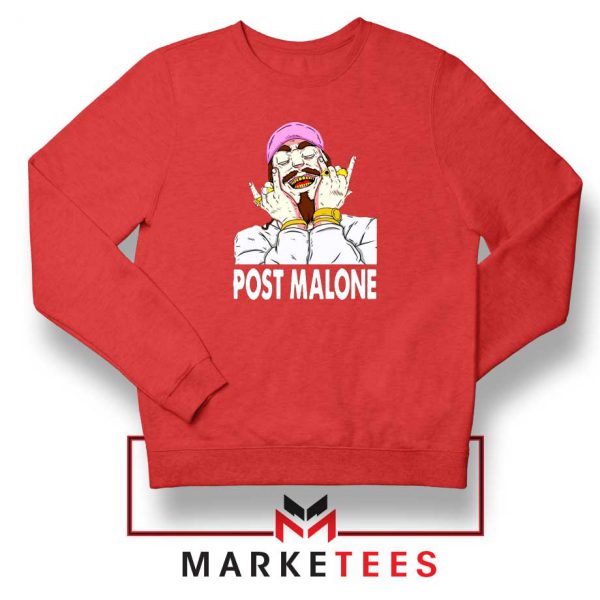 Post Malone Pink Hat Red Sweater