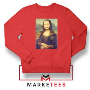 Post Malone Rapper Red Sweater