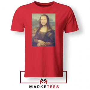 Post Malone Rapper Red Tee Shirt