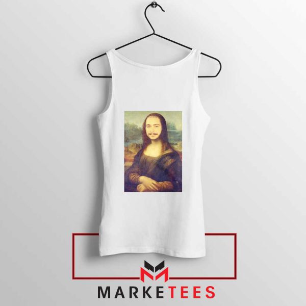 Post Malone Rapper White Tank Top